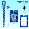 ID Badge Holder with Lanyard,Blue Turtle Lanyards for ID Badges,Heavy