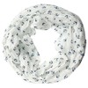 Women's Anchor Navy Silk Loop Scarf. - 150 x 45