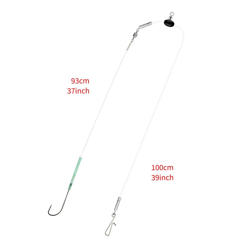 Rodeel 4 PCS Sea Fishing Rigs Pulley Rig Double &