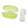 Silikon Zahnbürste mit einer Aufbewahrungsbox für Babys, eine Fingerzahnbürste