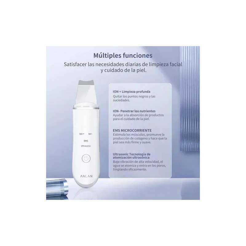 Muye Limpiador Facial Ultrasónico + 15 Mascarillas Faciales