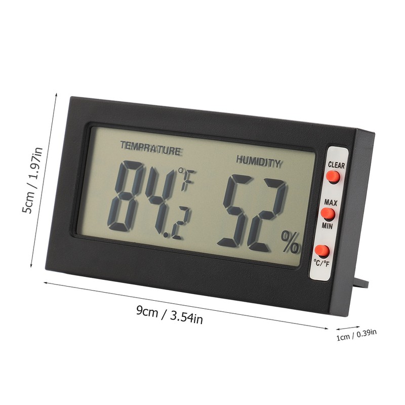 Digital Hygrometer Indoor Thermometer Humidity Monitor Gauge 2-in-1 Monitor