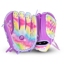 Kids Youth Baseball Glove, Girls Softball Gloves, 10.5'' Tee Ball Glove for Training and Beginner Play Left Infielder's Mitts Right Hand Throw