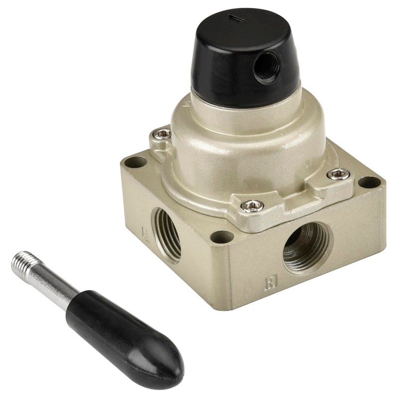 Heschen Rotary Lever Hand Valve, HV-04, PT1/2'', 3 Postion 4