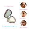 Pink Heart Compact Mirror 1 Piece 1X/2X Travel Mirror Great