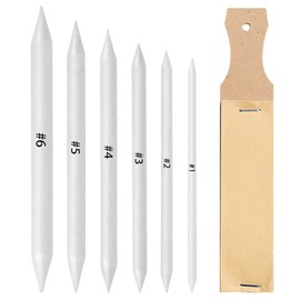 LIANHATA Brush, Set of 7, 6 Sizes, #1#2#3#4#5#6, Double-Ended Drawing Tools, Art Supplies, Sketching, Drawing, Illustration, Pencil Drawing, Charcoal Drawing, Pastel Art, Art Supplies, Convenient (A)