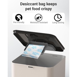 12 Packs Pet Food Desiccant Bag Compatible with Voluas Automatic Cat Feeder, Desiccant Packs Replacement for Dog Treat Container/Automatic Pet Feeder, Keep Pet Food Fresh