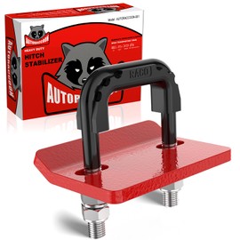 AUTORACCOON Hitch Tightener Anti-Rattle Clamp - Heavy Duty Hitch Stabilizer for 1.25" and 2" Trailer Hitches, Rubber Isolator and Anti-Rust Double Coating Protective