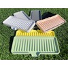 Happitasa Silicone Soap Dish Tray and Sponge Holder with Drain