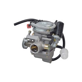 AlveyTech Carburetor - For the Baja Reaction (BR150S) VIN Prefix L6K, Replacement Performance 24 mm Inner Intake Manifold Kit, fits 125 to 150cc Go-Kart, Scooter, ATV, Engine Parts, With Air Filter