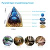 ycyingcheng Moonstone Crystal Orgone Pyramid, Ogan Crystal Energy Tower, Nature