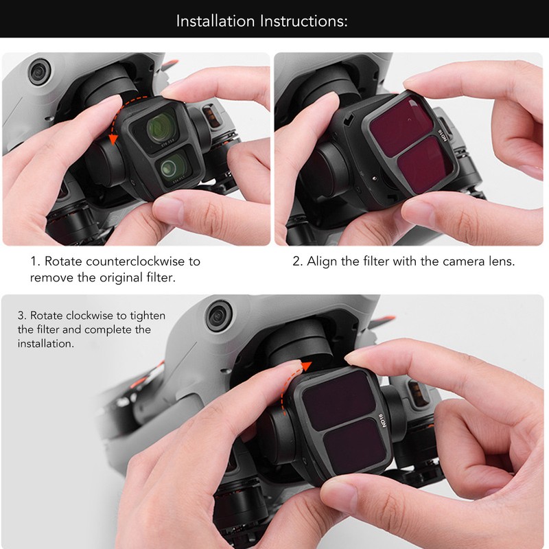 ND Filter Set for DJI Air 3 Drone ND8 ND16