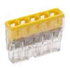 Kopp 33346412 WAGO Compact Junction Terminal 5 Way Block Yellow