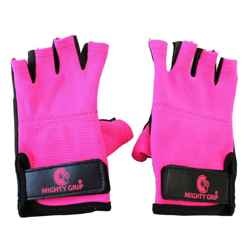 Mighty Grip Non-Tuck Pole Dance Gloves (Hot Pink, M)