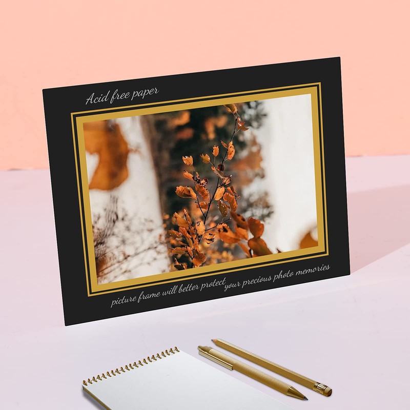 5x7 Cardboard Photo Frame, Paper Picture Frame Cards with Easel,