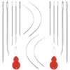 Heavy Duty Hand Sewing Needles Kit, 14Pcs Sewing Leather Needle