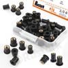 Rustark 37Pcs M4 M5 M6 Rubber Well Nuts Assortment Kit