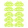 10Pcs Finger Exerciser 6.6LB Green Soft Flexible Silicone Portable Skin