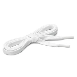 sourcing map 2 Pairs Waxed Cotton Leather Boots Casual Shoes Flat Shoelaces for Men Women White 120cm / 47.24"