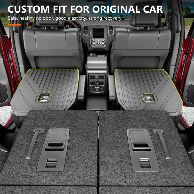 powoq 6 Seats Cargo Mat Compatible with 2016-2025 Dodge Durango