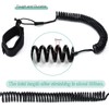 Ruikdly SUP Leash 5.5 mm 10 Feet Rolled TPU Paddle