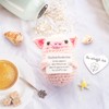 Aonveki Pocket Hug Lucky Pigs, Creative Knitting Wool, Positive Pig