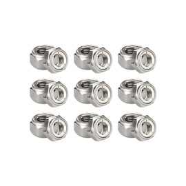 M6 Locknuts - IMScrews 304 Stainless Steel Locknuts - Durable Hardware for Home Repairs and Professional Projects Pack of 100