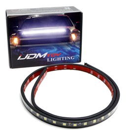 iJDMTOY Xenon White 63-SMD LED Hood Bulge Accent Lighting Strip Compatible with 2014-2021 Toyota Tundra