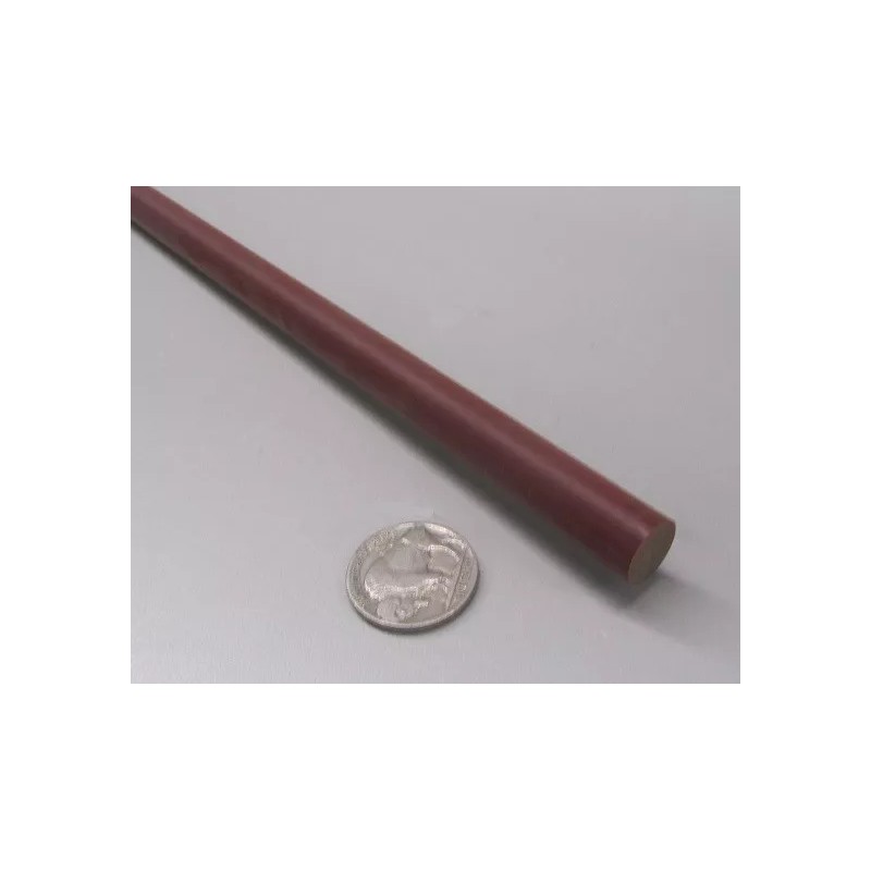 Micarta Phenolic XX Paper Rods .437" (7/16") Diameter x 24"