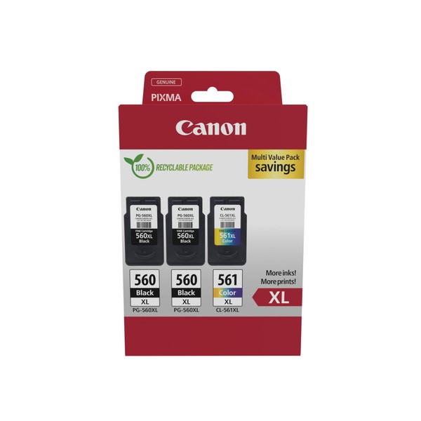 Canon PG-560XL x 2 / CL-561XL High Yield Genuine Ink