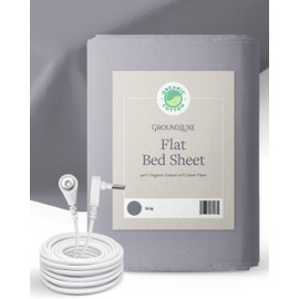 GroundLuxe Flat Queen Grounding Sheet in Gray