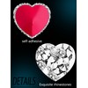 Hercicy Rhinestone Pasties Covers Adhesive Pasties Glitter Covers Reusable Bra