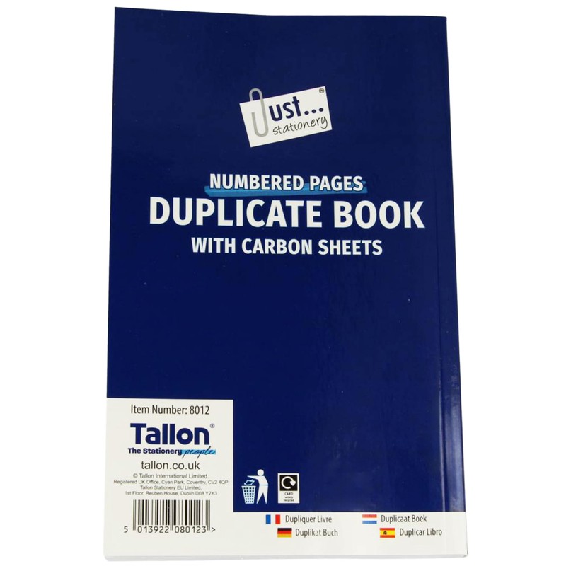 Carbon Duplicate Book A5 Size with 80 Numbered Pages