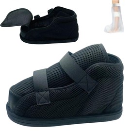 KUMUROETA 新型デザギプスシュー足1足 左右兼用 調節可能術後シューズ 介護用 足のケガ用 骨折用靴 ギプス靴 移動・歩行支援 ギプス靴メッシュ術後靴