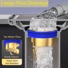 2 Pcs One Way Valve Drop-in Brass Drain Plug, Shower