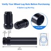 6 Spline Lug Nut Socket Key Wheel Lock Key Aftermarket