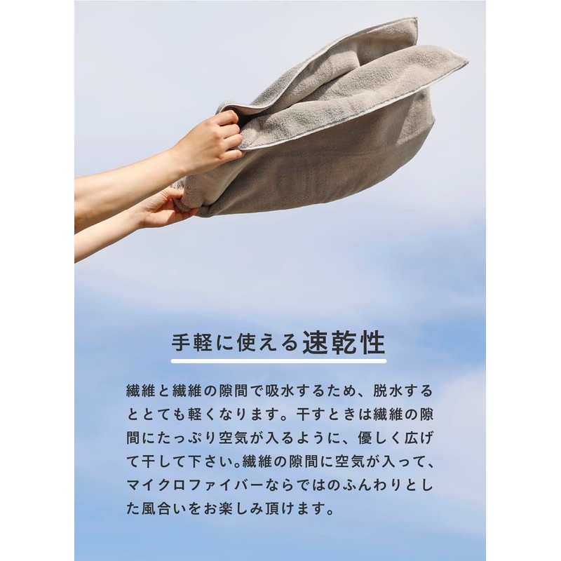 CB Japan Carari Day Microfiber Hair-Drying Towels, Pink, Set of