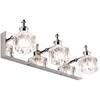PRESDE 3 Light Bathroom Vanity Lights Modern Chrome Bathroom Lights