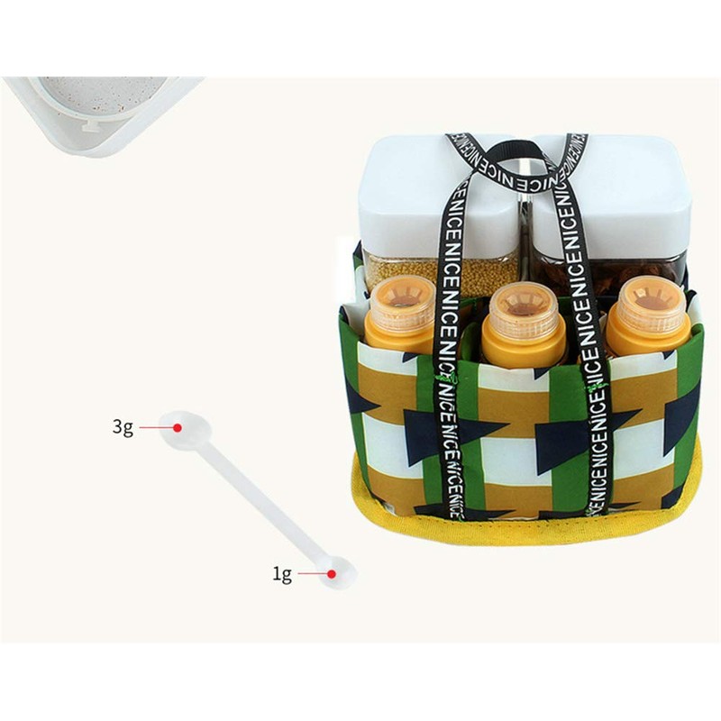 JasCherry Set of 7 Spice Jars Plastic Spice Jars Dressing