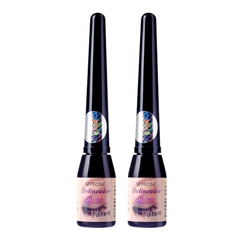 2 Pack Delineador Tintero Prosa 4 en 1 Negro |