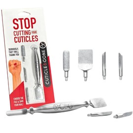 Cuticle-B-Gone Nail Care Tool, Cuticle Remover Tool with Interchangeable Attachments, At Home or Travel Ready Pedicure & Manicure Tool, Gentle Cuticle & Hangnail Grooming for Finger Nails & Toe Nails