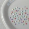 Mosoga Nail Art Pastel Mini Star Parts, 1 Piece, Mix 100 Pieces / 모소가 네일 아트 파스텔 미니 별 파츠, 1개, 믹스100개