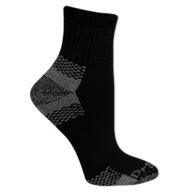 Dr. Scholl's Womens Advanced Relief Blisterguard - 2 & 3 Pair Packs Non-binding Cushioned Moisture Management Socks, Black, 8-12 US