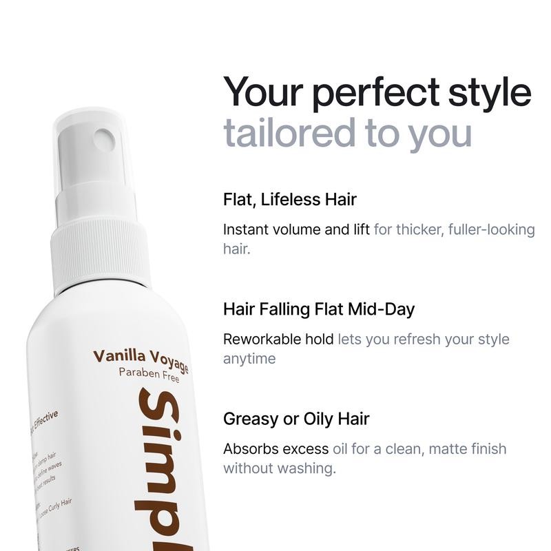 Simpletics - Sea Salt Spray - Texturizing Product for Fluffy,