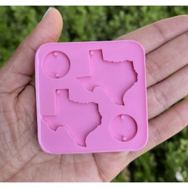 Texas Map Earrings Mold Texas Shape Jewelry Mold