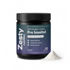 Zesty Nutrition Inositol Puro 200 g – Myo & D-Chiro en proporción 40:1 – Suplemento para Mujer de Alta Biodisponibilidad – Sin sabor, sin aditivos ni 