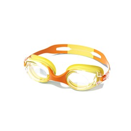 [RuiMi] キッズスイミングゴーグル 6色選べる 高精細 防曇・防水 シリコン製 子供用 3〜12歳 快適フィット 目に優しい プール・海水浴用 (オレンジ)