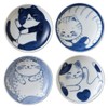 Minoru Pottery Small Plate, 3 Size, 4 Pieces, Mike, Hachiware,