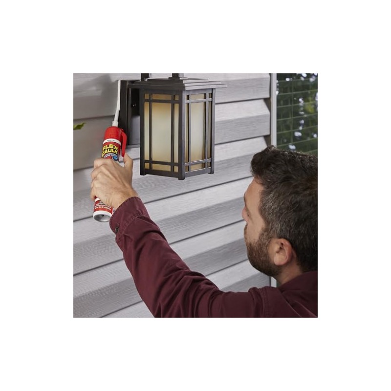 Flex Caulk, Calafateo Híbrido de Alto Rendimiento, Impermeable y resistente