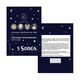 ROCK MY SLEEP Music Voucher 5 Songs Music Box Baby I Music Box for Children as Plush Toy